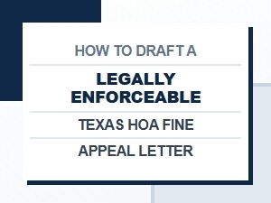 Template for Legally Enforceable Texas Hoa Fine Appeal